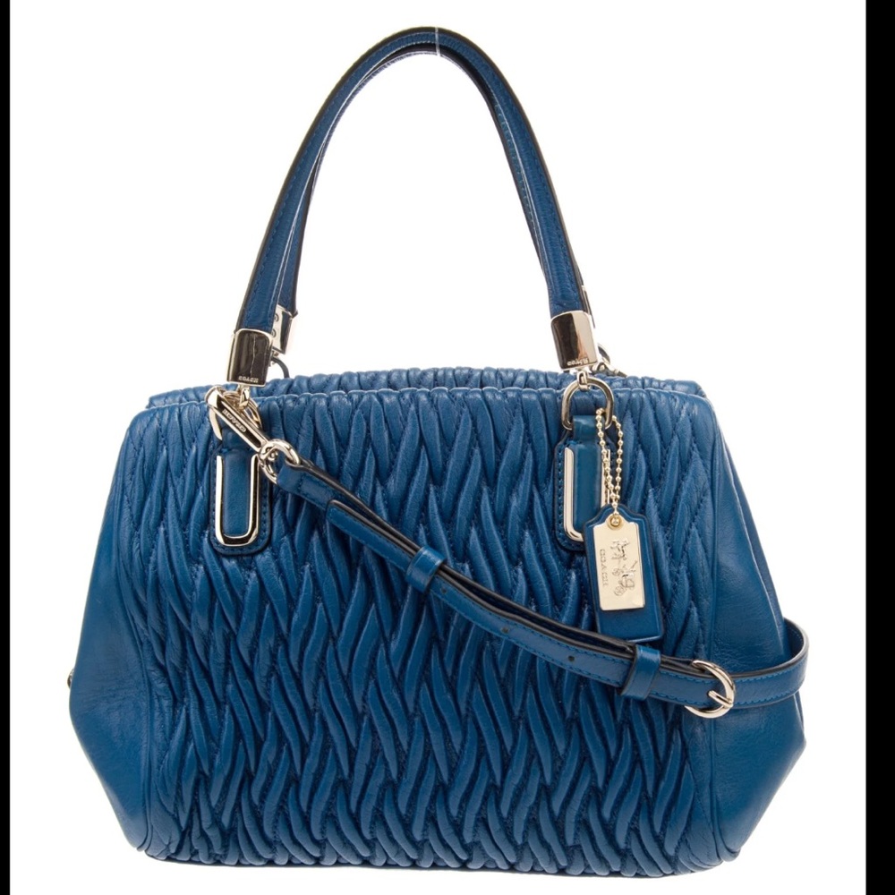 Coach pleaded leather handbag